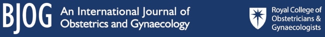 BJOG: An International Journal of Obstetrics & Gynaecology banner
